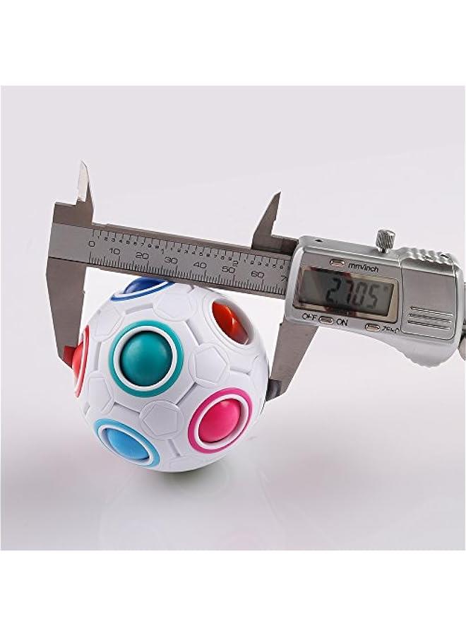 Rainbow Puzzle Ball with Pouch Color-Matching Puzzle Game Toy Stress Reliever Magic Ball Brain Teaser for Kids and Adults, Children, Boy, Girl Holiday - Image 4